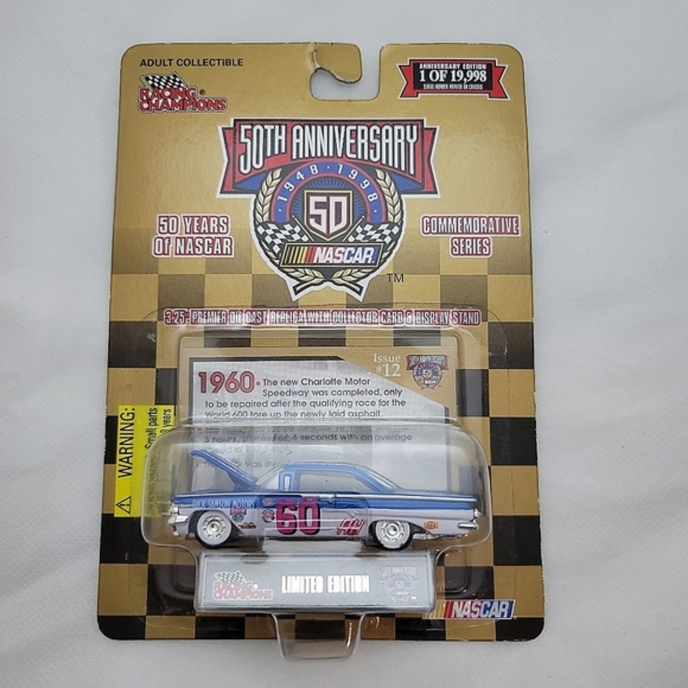 Racing Champions Nascar 50th Anniversary Limited Edition Brian O'Neal #60
